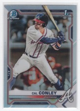 2021 Bowman Draft Chrome 1st Refractor * Cal Conley Atlanta Braves #BDC-70