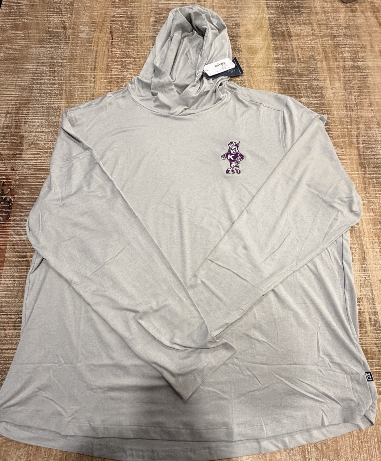 Kansas State Wildcats Cutter Buck Men’s 2XL NWT Coastline Hooded Shirt