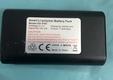 LI-Polymer Rechargeable Battery  Model GD-P40  3.7 volts  4000 mAh Replacement