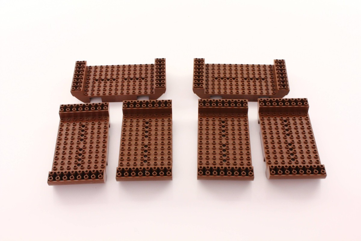 Lot 6 x 2560 brown Boat, Hull Large Middle 8 x 16 x 2 1/3 with 8