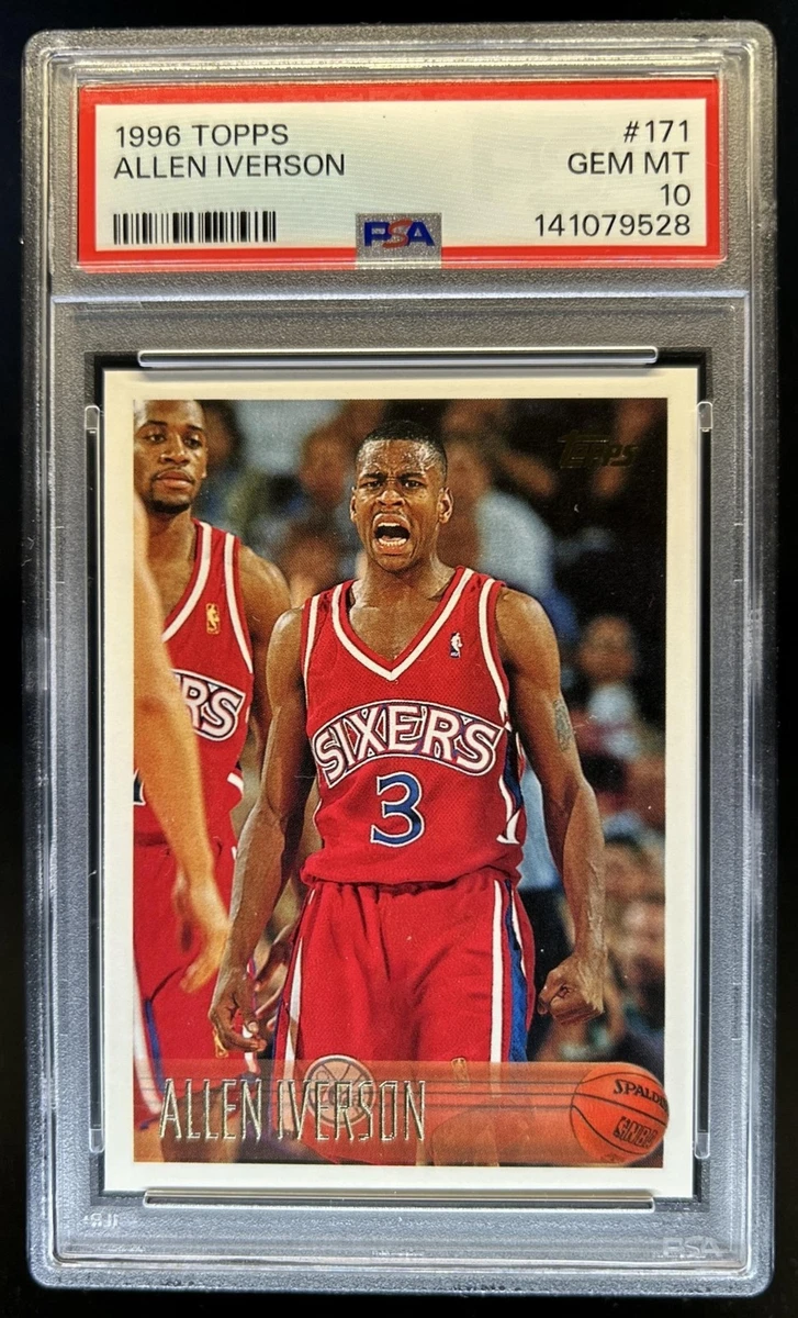 Allen Iverson Professional Sports Authenticator (PSA) Basketball
