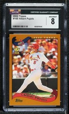 2002 Topps ( Pictured on Back) Albert Pujols Placido Polanco #160 CGC 8 0v5p