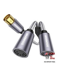 MIDI Splitter Cable  5-PIN DIN Male to Dual Female 60CM / 1 Male to 2 Female