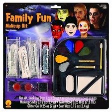 NEW Family Fun Makeup Kit Rubie's 19302 Scar Wax Fake Blood Glitter Makeup Tray