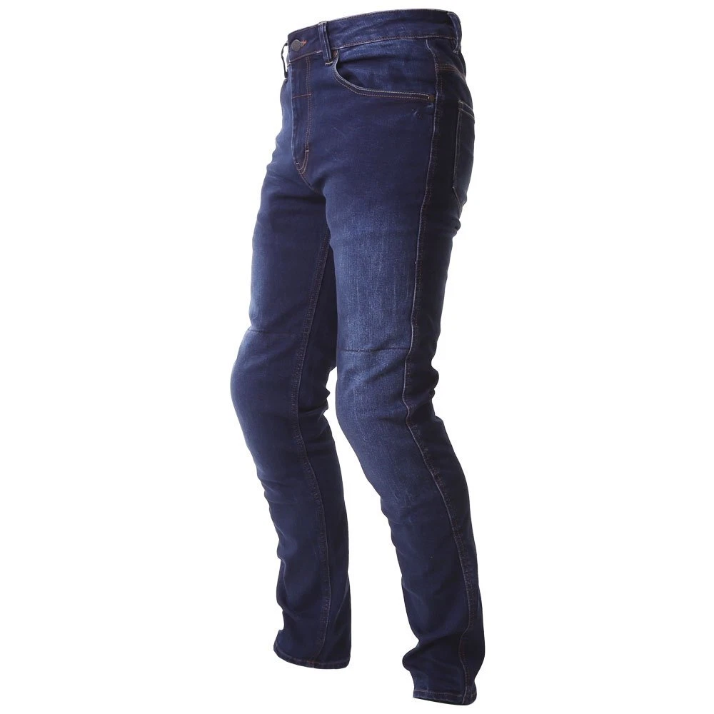 Red Route Pulse Single Skin CE AA Denim Motorcycle Jeans Blue