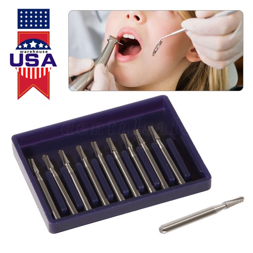10Pcs FG Dental Carbide Burr Burs Drills FG 2/3/4/5/701/ 330/1558 for High Speed - Picture 136 of 142