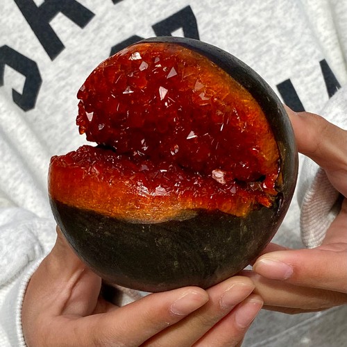 2.05LB Natural citrine Cave quartz-carved crystal begins to smile and heal - 第 9/13 張圖片