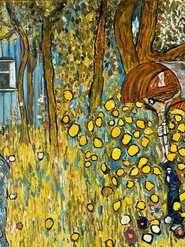 Gustav Klimt (Handmade) Oil On Canvas Painting Framed Signed and Stamped - Picture 3 of 8