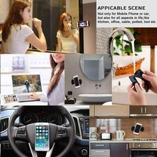 Bathroom Mirror Cabinet Shaver Wall Mounted Super Grip Safe Support Rubber UK
