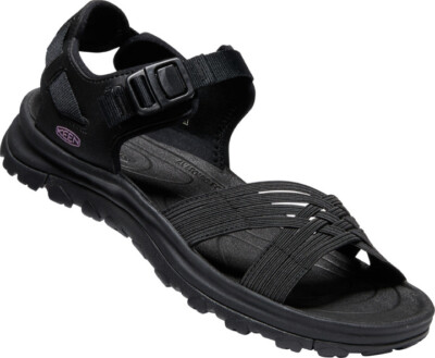 Keen Damen Sandale Terradora II Strappy1024877 Schwarz,Anatomisches Fußbett-37,5