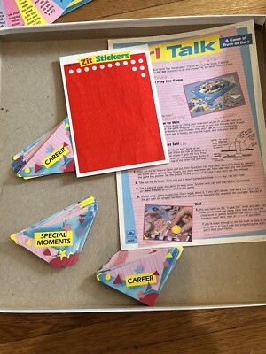 Vintage GIRL TALK Truth/Dare Board Game 1988 Replacement Parts Only96 Cards Zits