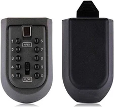 Indoor & Outdoor Key Lock Box Wall Mounted Push Button Combination Key Safe Stor