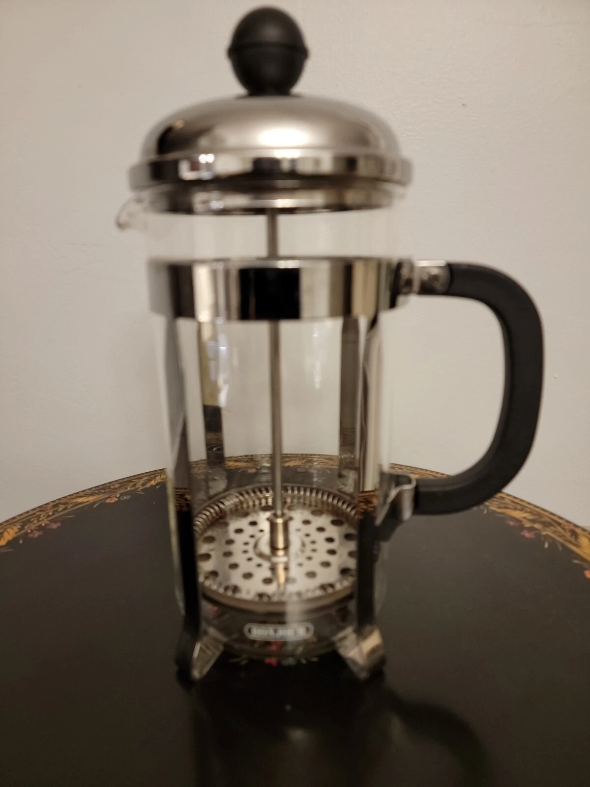 BonJour 33.8 ounce Stainless Steel French Press Glass Carafe Coffee Espresso Tea