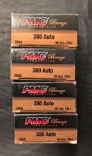 ☑️ 4 PMC BRONZE BOX ONLY With 50 Round Inserts 380 Auto Storage BOX ONLY