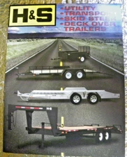 Factory 2004 H&S Deck over Trailers Utility Dealership Spec Brochure FREE SHIP