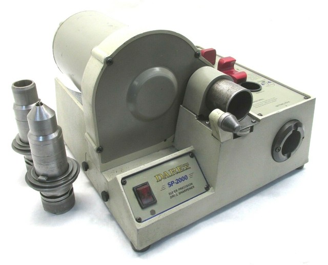 DAREX SUPER PRECISION DRILL GRINDER / SHARPENER w/ 2 CHUCKS SP2000