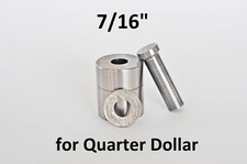 7/16" Coin Ring Tools for Quarter Dollar CENTER PUNCH Hole in coin tool