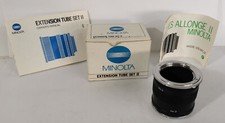 EXTENSION OBJECTIF ANCIEN APPAREIL PHOTO MINOLTA - TUBE SET II - VINTAGE CAMERA