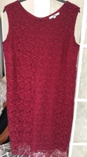 Uniqlo short red lace party dress medium BNWOT