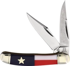 Rough Ryder Texas Star Copperhead Smooth Bone Folding Stainless Knife