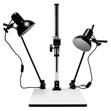 28" Inch High Copy Macro Stand 15.57"x 19"inch Base,Quick Release Mount  Lights