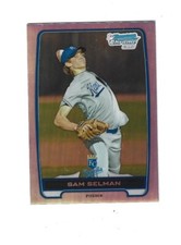 2012 Bowman Chrome Draft Draft Picks Refractors #BDPP116 Sam Selman ROYALS