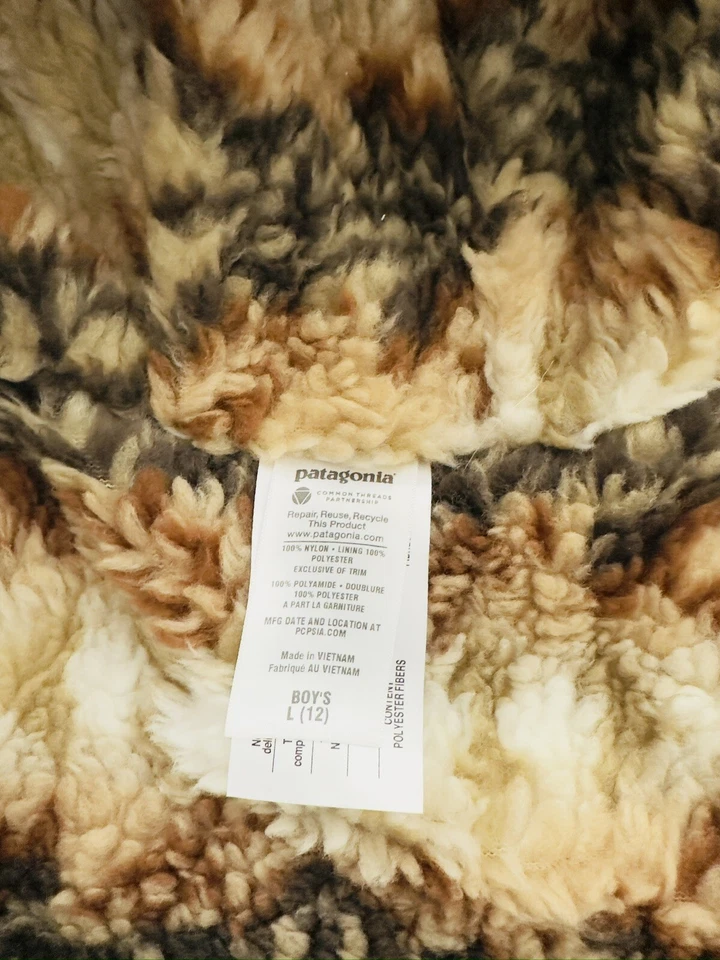 Chaqueta de Invierno Patagonia Niños Caqui Marrón Infurno Talla Grande Foto 4 de 4