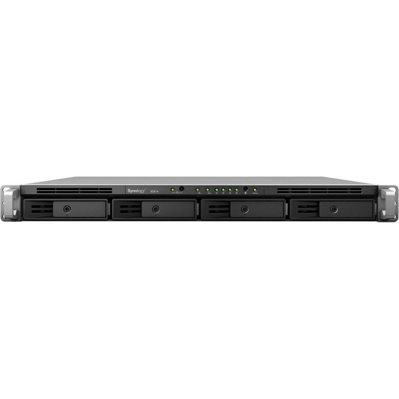 RackStation Synology RS814 Marvell Dual Core 1.33GHz DDR3 1GB 4x BAY NAS