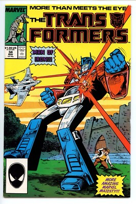 Transformers #34 (1984) -  VF/NM Marvel