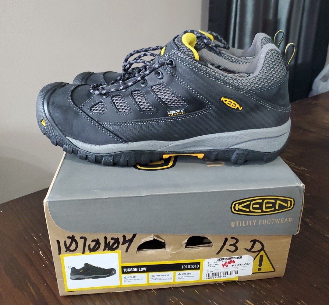 Scarpe da lavoro KEEN Utility Tucson stivali bassi punta acciaio uomo US 13 D EU 44 5