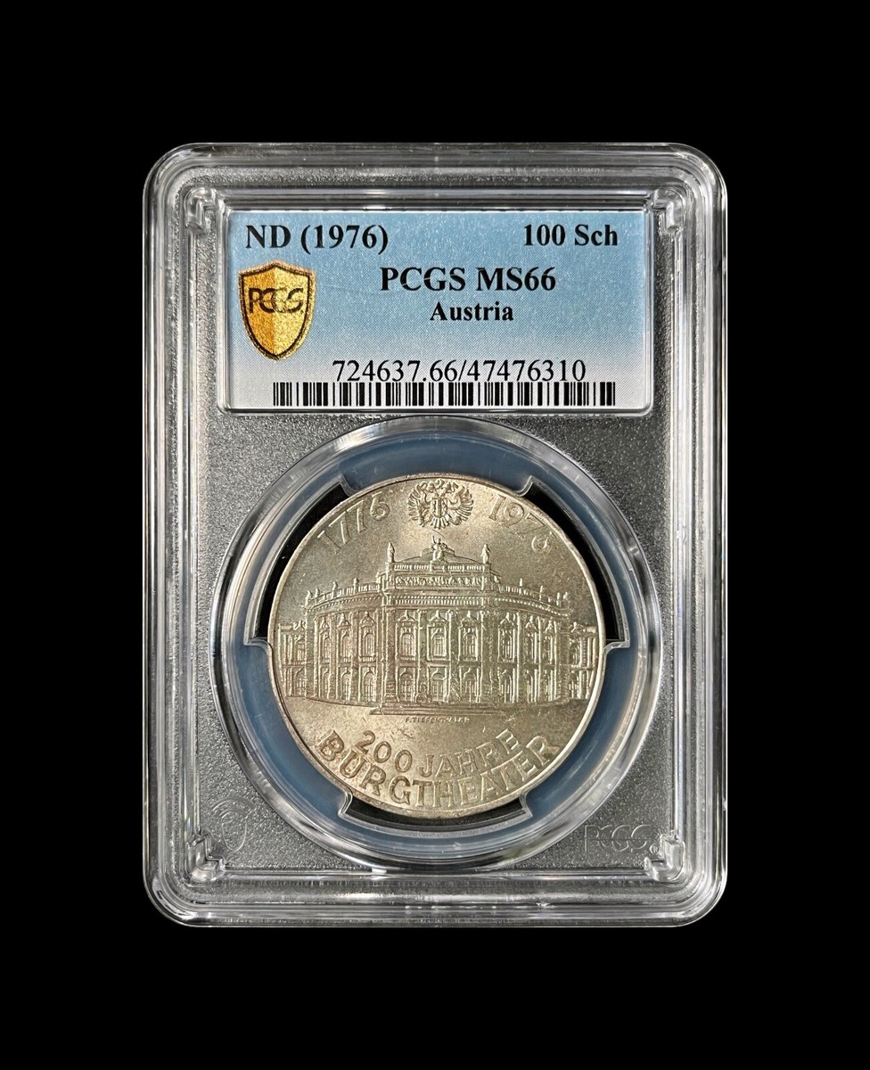 AUSTRIA. 1976, 100 Schilling, Silver - PCGS MS66 - Top Pop