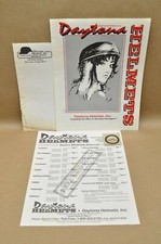 1994 Daytona Motorcycle Half Shell Helmet Brain Bucket Brochure Price List Lot 