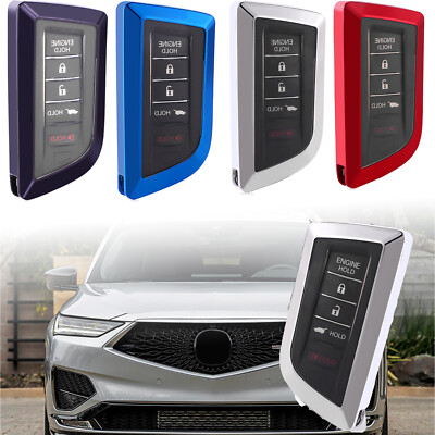 Btopars 2-Pack Silicone Key Fob Cover For Acura MDX 2022-2023 & Integra 2023 - 5 Button Black