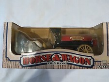Ertl Horse and Wagon Coin Bank True Value Hardware Stores Sealed