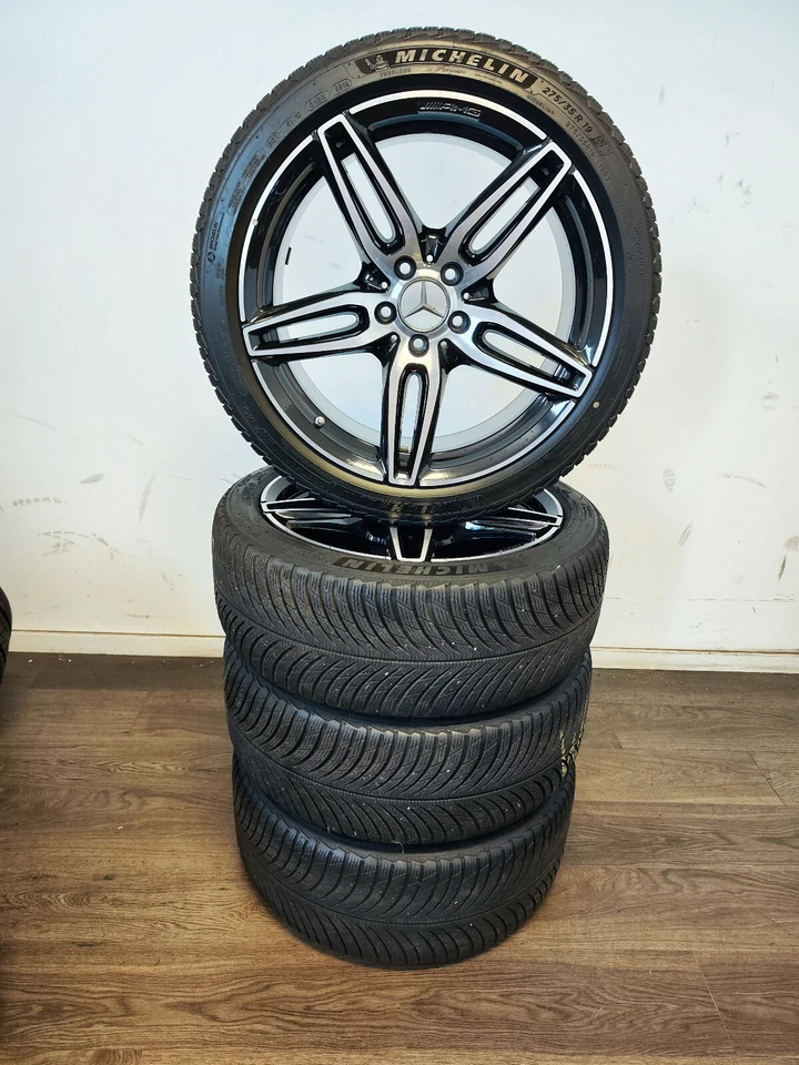 4 Winter Räder 245 275 40 35 R19 Mercedes E Klasse W213 AMG 19" Alufelgen Reifen - Bild 2 von 3
