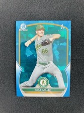 2023 Bowman Draft Sapphire Cole Miller 1st Bowman #BDC-51 Athletics