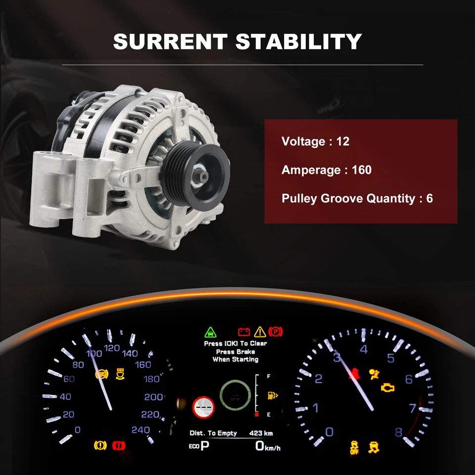 Alternador para 2008-2010 Chrysler 300 Dodge Charger Challenger 3.5L 5.7L 6.1L - Imagem 4 de 4