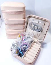 Set of 4 Jewelry Making Kits In Jewelry Travel Box - 3 Rainbows  Pink