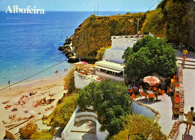 AK Portugal Albufeira Küstenstadt Algarve Sandstrand modern Marina Boote