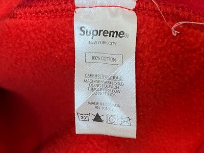 SUPREME BOX LOGO BOGO HOODIE SWEATSHIRT FW17 RED SIZE M | eBay