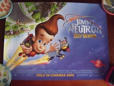 Jimmy Neutron Boy Genius 2002 UK Mini Double sided promo Cinema Poster.  Rolled