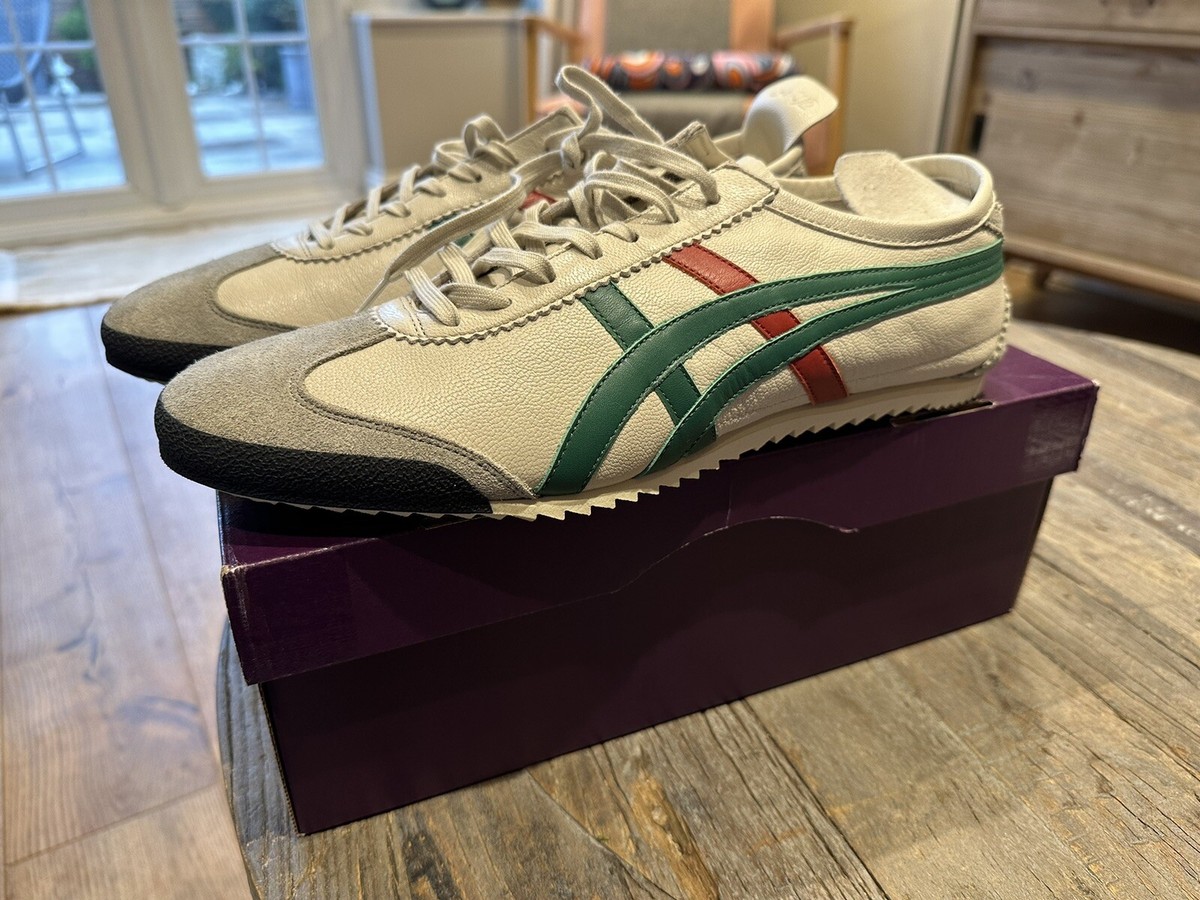 Onitsuka Tiger MEXICO 66 DELUXE 1181A436 NIPPON MADE CREAM/GREEN 