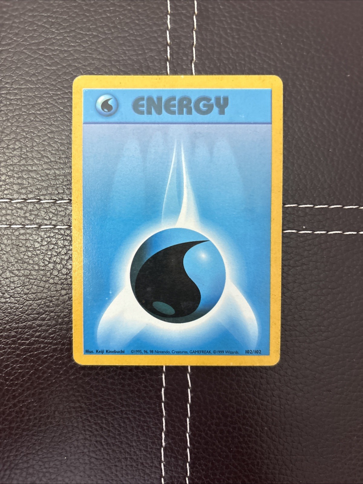 Pokemon TCG - Water Energy - 102/102 - Base Set - MP Unlimited Common (1999)