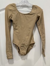 Women  s size small nude leotard