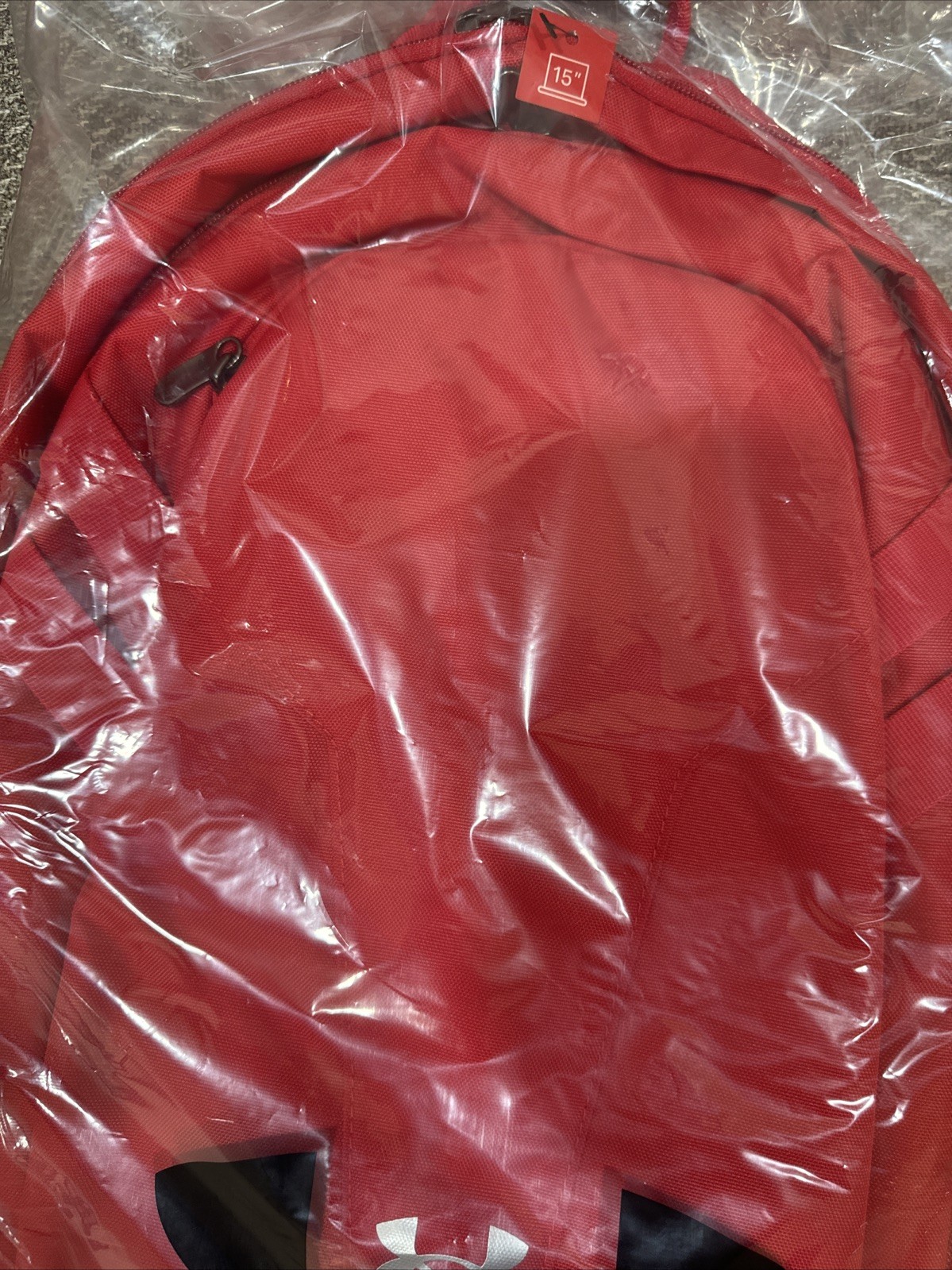 Under Armour Unisex Hustle 5.0 Team Backpack Red Color