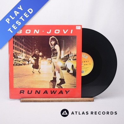 Bon Jovi Runaway A//1 B//1 Bilbo 12'' Single Vinyl Record VERX 14 - VG+/EX