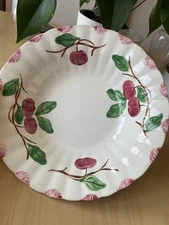 Vtg Southern Potteries Blue Ridge Autumn Apple 9.25" Serving Bowl Oven Safe