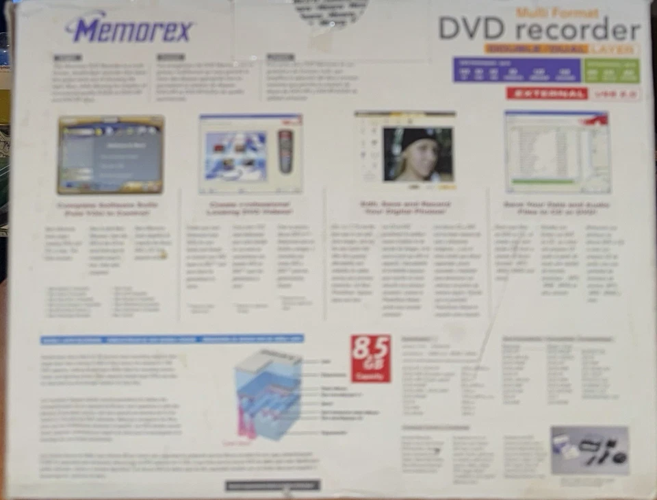 Memorex Multi-Format Format Dvd Recorder Dual Layer New In Box - Image 3 of 4