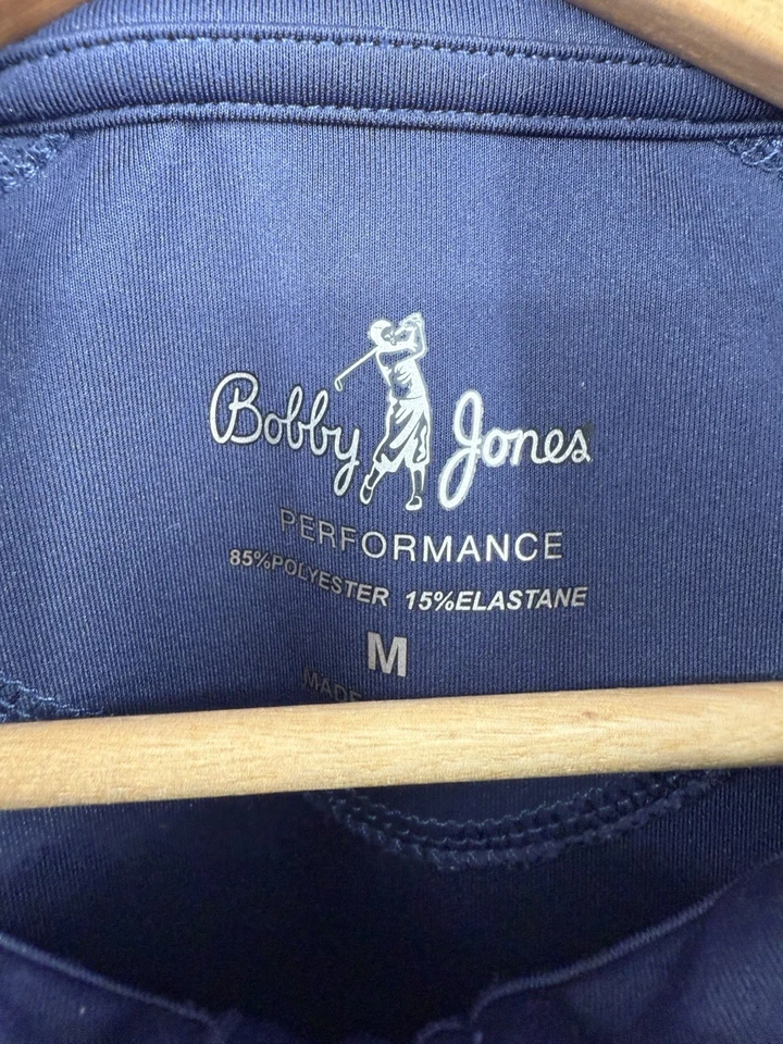 Pullover Bobby Jones Performance 1/4 Cremallera Azul Marino Veritex Bank Championship Mediano Foto 3 de 4
