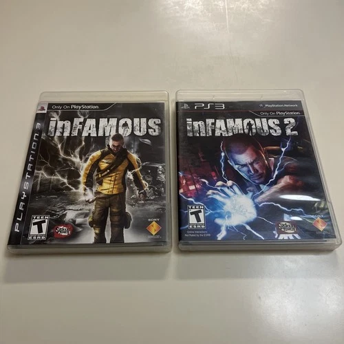 PS3 inFamous Bundle: 1 & 2 (Sony PlayStation 3) PS3 Complete CIB Fast Shipping
